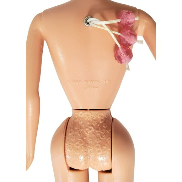 Barbie Rose Princess Doll Magic Growing Hair Pink Glitter Dress Skirt Earrings - Picture 11 of 16